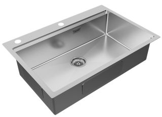 Мойка кухонная Paulmark Kroner-Pro PM707551-BS брашированная нержавеющая сталь